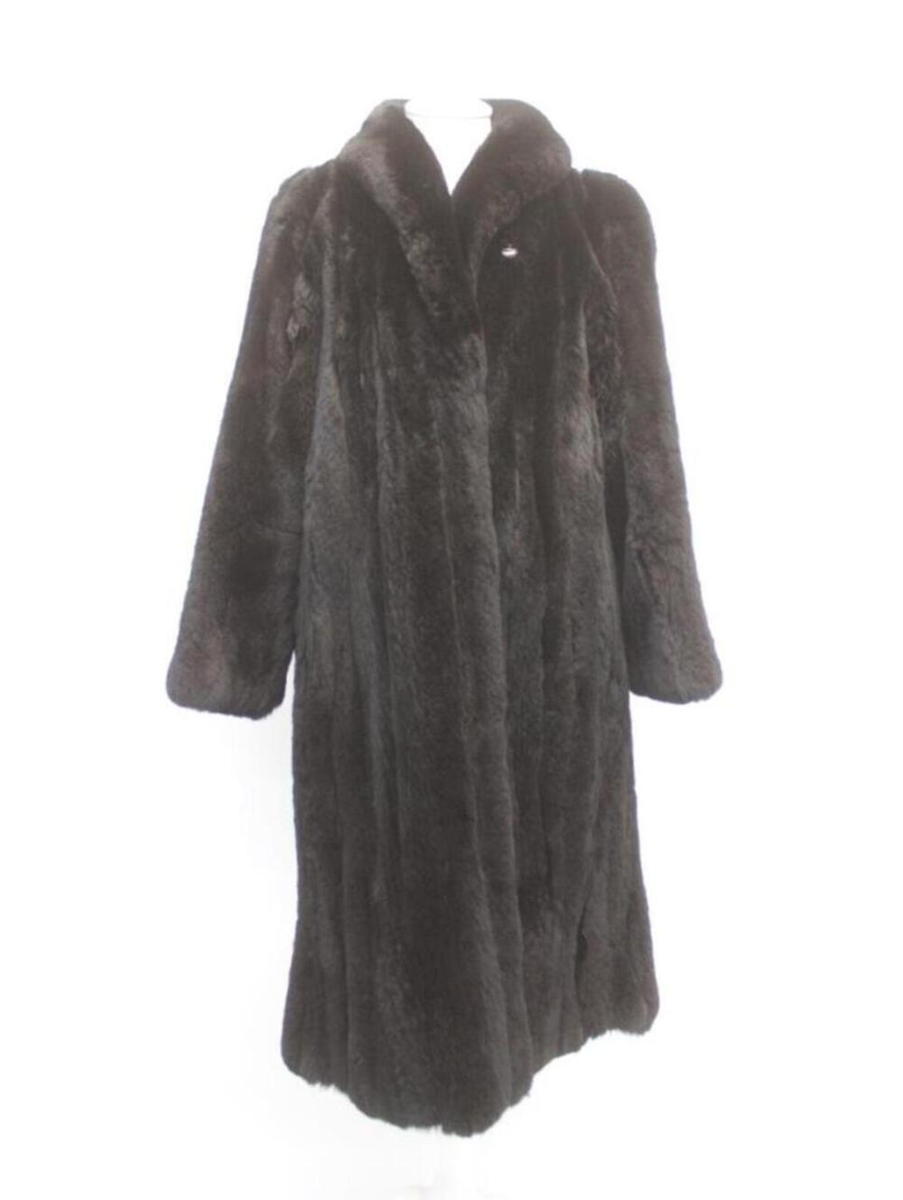 Excellent Black Sheared Fox Fur Coat Women Woman Size 6-8 Small/Medium